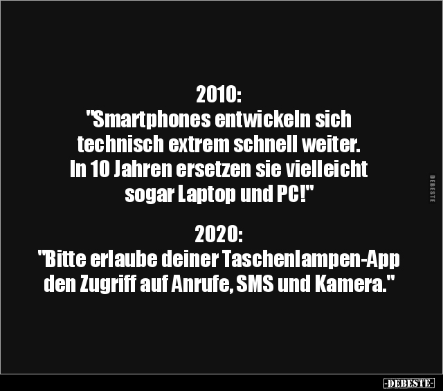 2010: "Smartphones entwickeln sich technisch extrem.." - Lustige Bilder | DEBESTE.de