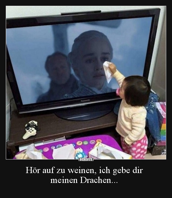 Hör auf zu weinen, ich gebe dir meinen Drachen... - Lustige Bilder | DEBESTE.de