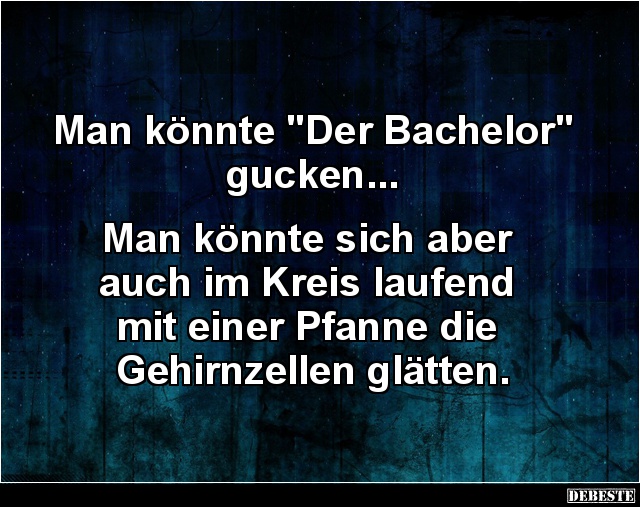 Man könnte „Der Bachelor” gucken.. - Lustige Bilder | DEBESTE.de