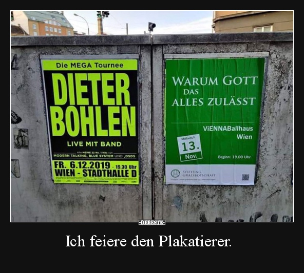 Ich feiere den Plakatierer... - Lustige Bilder | DEBESTE.de