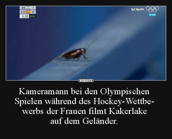 Kameramann bei den Olympischen Spielen während des.. - Lustige Bilder | DEBESTE.de