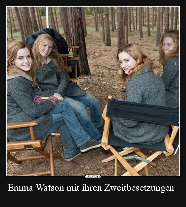 Emma Watson mit ihren Zweitbesetzungen.. - Lustige Bilder | DEBESTE.de