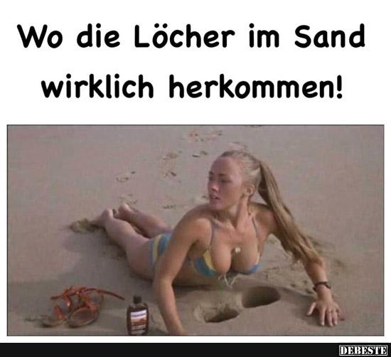 Wo die Löcher im Sand wirklich herkommen! - Lustige Bilder | DEBESTE.de