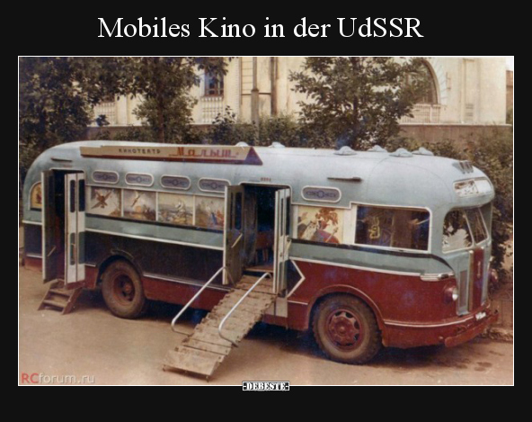 Mobiles Kino in der UdSSR.. - Lustige Bilder | DEBESTE.de