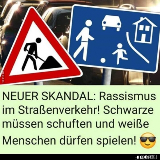 NEUER SKANDAL: Rassismus im Straßenverkehr! - Lustige Bilder | DEBESTE.de