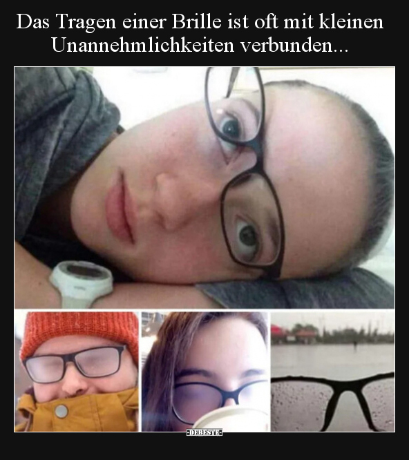 Das Tragen einer Brille ist oft mit kleinen.. - Lustige Bilder | DEBESTE.de