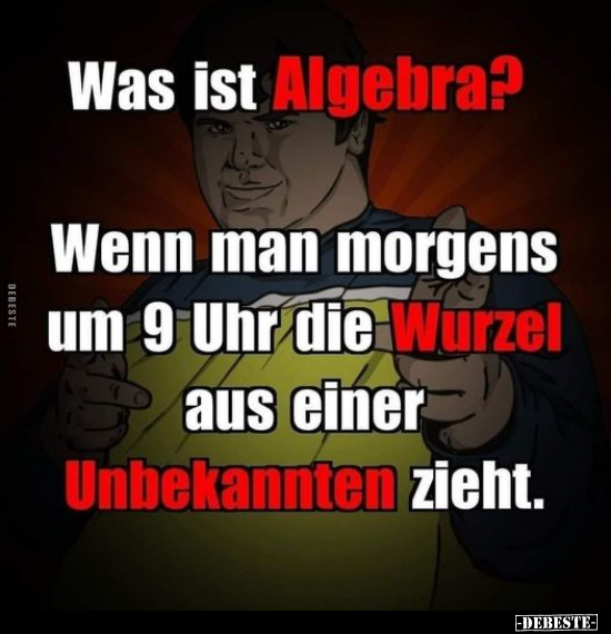 Was ist Algebra?.. - Lustige Bilder | DEBESTE.de