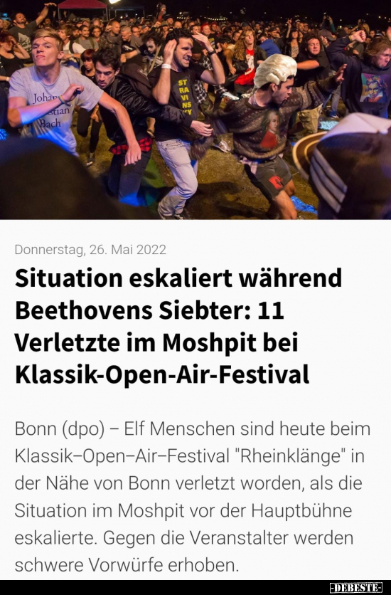 Situation eskaliert während Beethovens Siebter.. - Lustige Bilder | DEBESTE.de