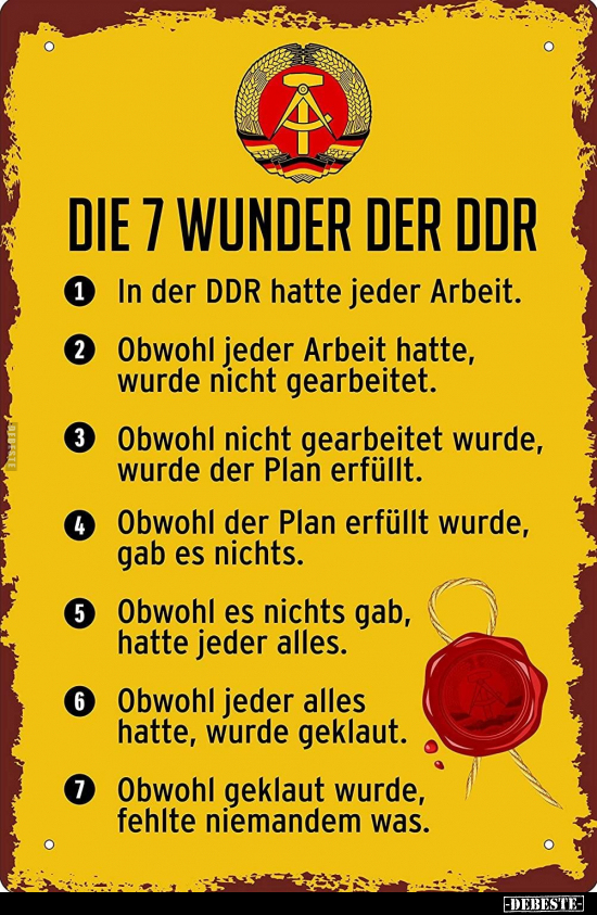 Die 7 Wunder der DDR.. - Lustige Bilder | DEBESTE.de