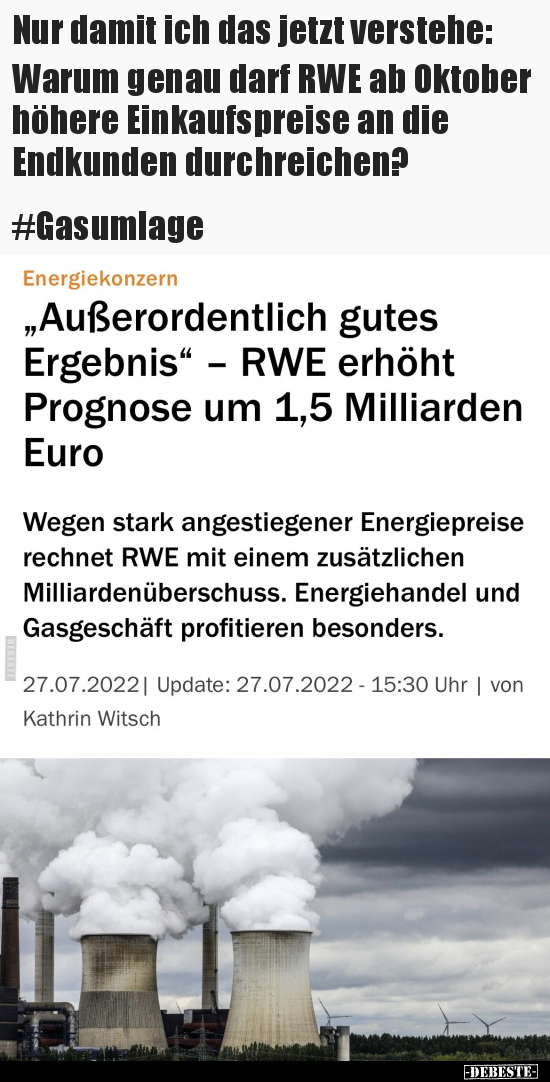 Nur damit ich das jetzt verstehe: Warum genau darf RWE ab.. - Lustige Bilder | DEBESTE.de