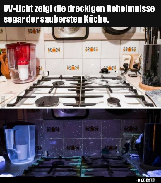 UV-Licht zeigt die dreckigen Geheimnisse sogar der.. - Lustige Bilder | DEBESTE.de