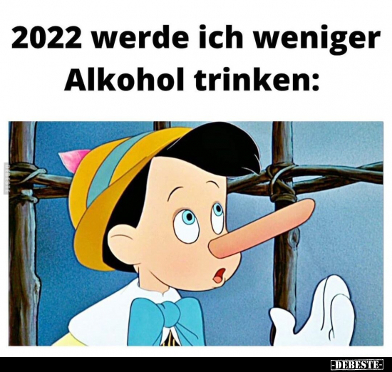 2022 werde ich weniger Alkohol trinken.. - Lustige Bilder | DEBESTE.de