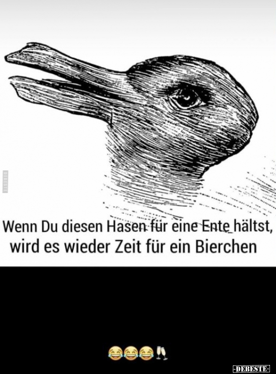 Wenn Du diesen Hasen für eine Ente hältst, wird es wieder.. - Lustige Bilder | DEBESTE.de
