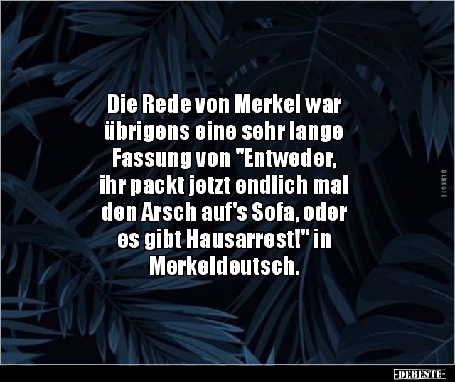 Die Rede von Merkel war übrigens eine sehr lange.. - Lustige Bilder | DEBESTE.de