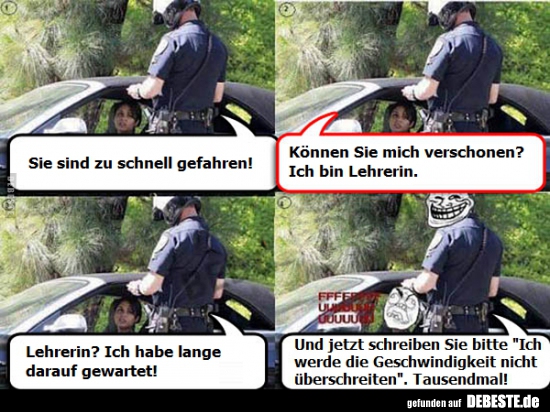 Sie sind zu schnell gefahren!.. - Lustige Bilder | DEBESTE.de