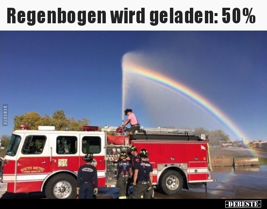 Regenbogen wird geladen: 50%.. - Lustige Bilder | DEBESTE.de