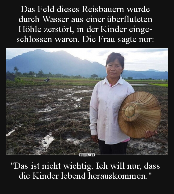 Das Feld dieses Reisbauern wurde durch Wasser aus einer.. - Lustige Bilder | DEBESTE.de