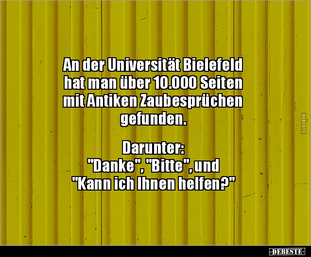 An der Universität Bielefeld hat man über 10.000 Seiten.. - Lustige Bilder | DEBESTE.de