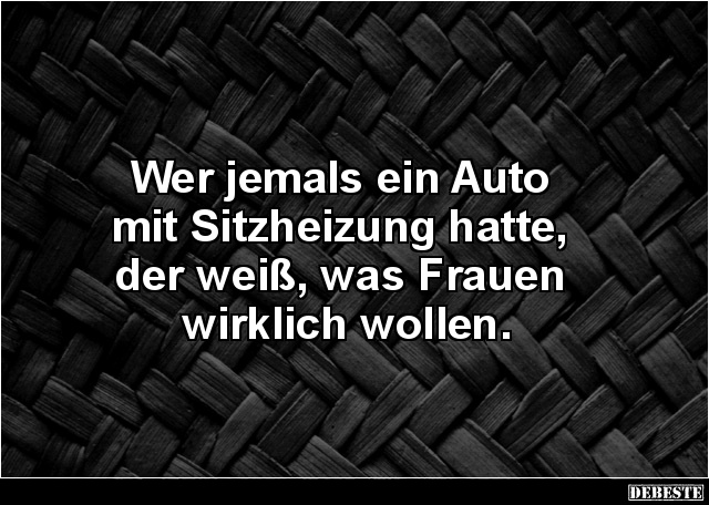 Wer jemals ein Auto mit Sitzheizung hatte, der weiß.. - Lustige Bilder | DEBESTE.de