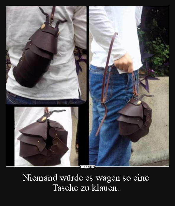 Niemand würde es wagen so eine Tasche zu klauen... - Lustige Bilder | DEBESTE.de