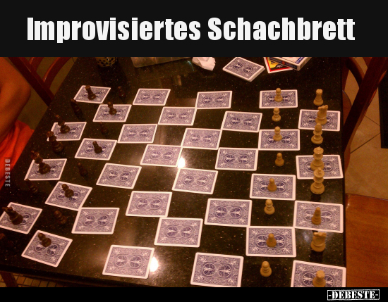 Improvisiertes Schachbrett.. - Lustige Bilder | DEBESTE.de