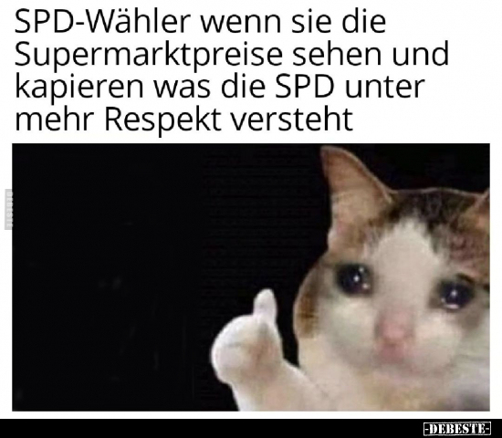 SPD-Wähler wenn sie die Supermarktpreise sehen und kapieren.. - Lustige Bilder | DEBESTE.de