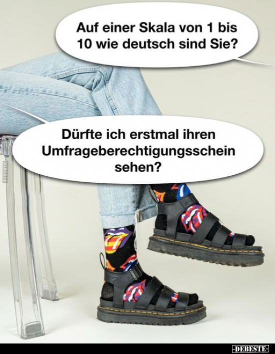 Auf einer Skala von 1 bis 10 wie deutsch sind Sie?.. - Lustige Bilder | DEBESTE.de