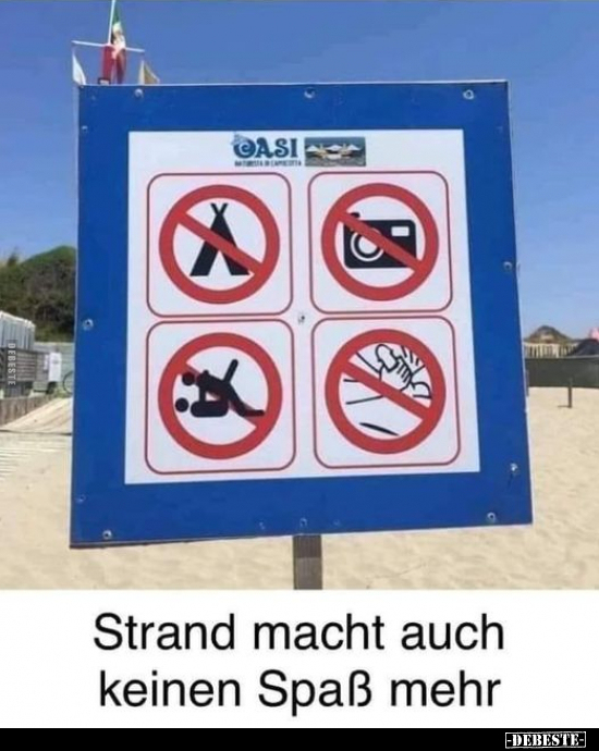 Strand macht auch keinen Spaß mehr.. - Lustige Bilder | DEBESTE.de