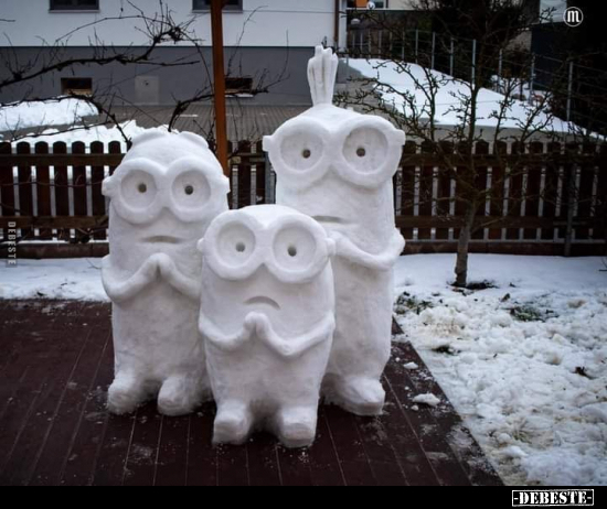 Coole Minion-Schneemänner.. - Lustige Bilder | DEBESTE.de