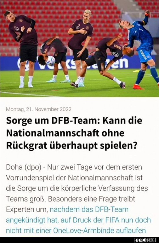 Sorge um DFB-Team: Kann die Nationalmannschaft ohne.. - Lustige Bilder | DEBESTE.de
