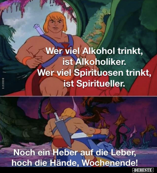 Wer viel Alkohol trinkt, ist Alkoholiker. Wer viel.. - Lustige Bilder | DEBESTE.de