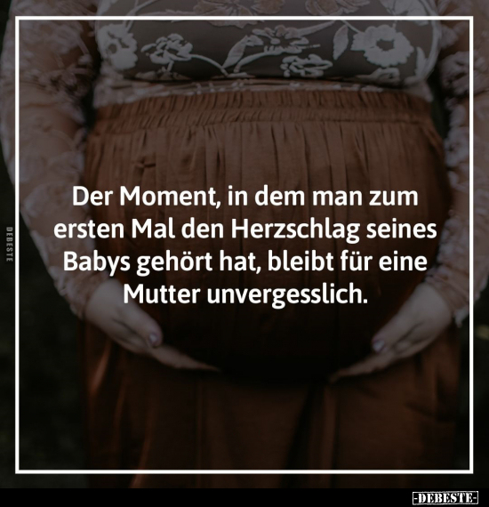Der Moment, in dem man zum ersten Mal den Herzschlag seines.. - Lustige Bilder | DEBESTE.de