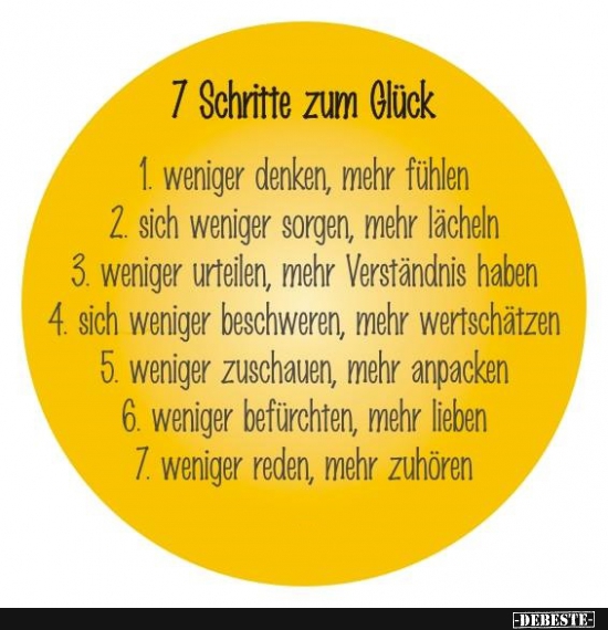 7 Schritte zum Glück... - Lustige Bilder | DEBESTE.de