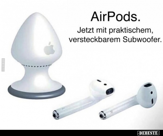 AirPods. Jetzt mit praktischem, versteckbarem.. - Lustige Bilder | DEBESTE.de