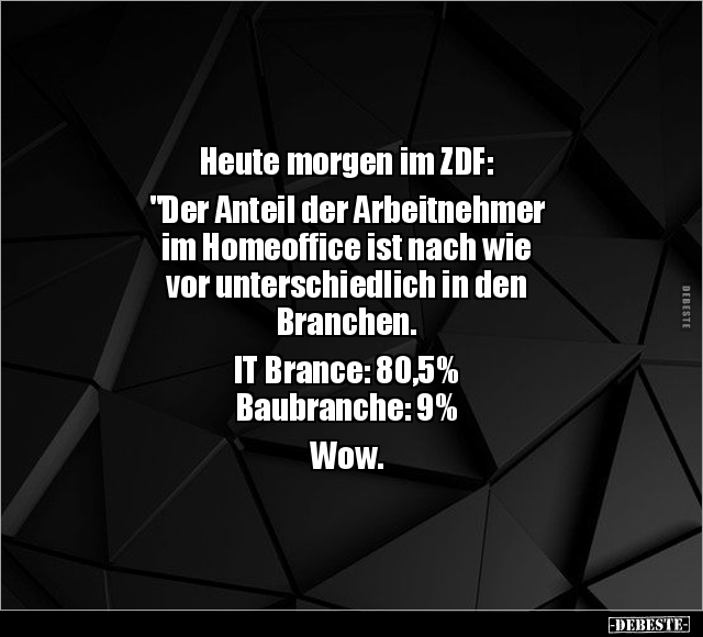 Heute morgen im ZDF: "Der Anteil der Arbeitnehmer im.." - Lustige Bilder | DEBESTE.de