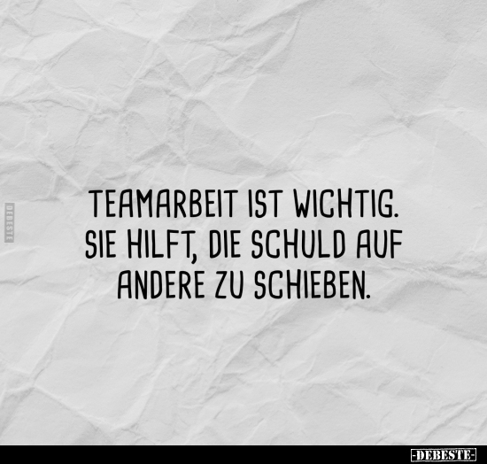 Teamarbeit ist wichtig.. - Lustige Bilder | DEBESTE.de