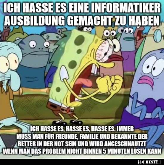 Ich hasse es eine Informatiker-Ausbildung gemacht zu.. - Lustige Bilder | DEBESTE.de