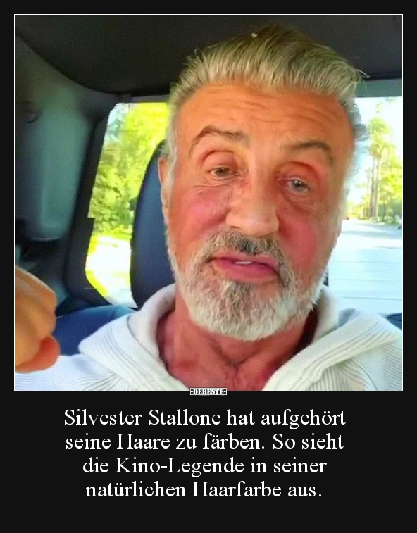 Silvester Stallone hat aufgehört seine Haare zu färben... - Lustige Bilder | DEBESTE.de