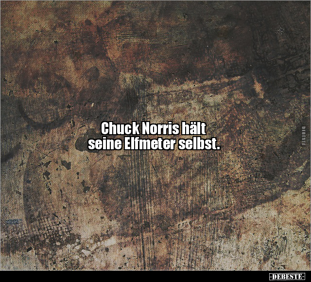 Chuck Norris hält seine Elfmeter selbst... - Lustige Bilder | DEBESTE.de