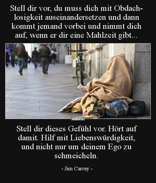 Stell dir vor, du muss dich mit Obdachlosigkeit.. - Lustige Bilder | DEBESTE.de