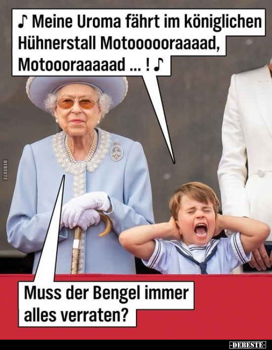 Meine Uroma fährt im königlichen Hühnerstall.. - Lustige Bilder | DEBESTE.de