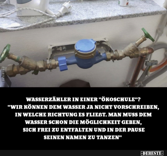 Wasserzähler in einer "Ökoschule"? - Lustige Bilder | DEBESTE.de