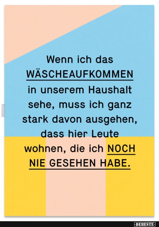 Das Wäscheaufkommen - Lustige Bilder | DEBESTE.de