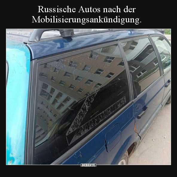 Russische Autos nach der Mobilisierungsankündigung... - Lustige Bilder | DEBESTE.de