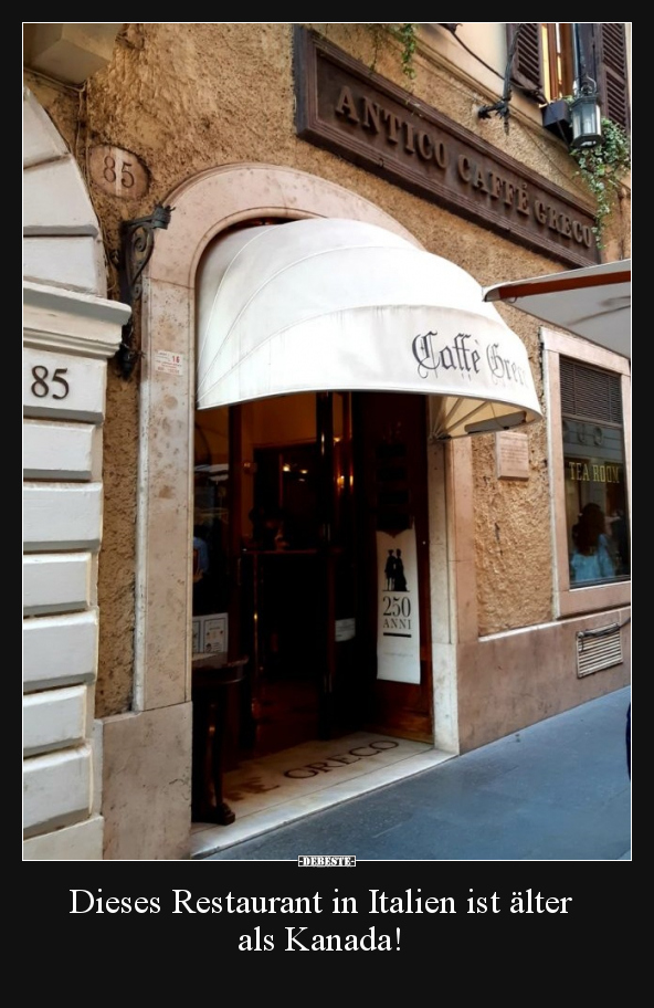 Dieses Restaurant in Italien ist älter als Kanada!.. - Lustige Bilder | DEBESTE.de