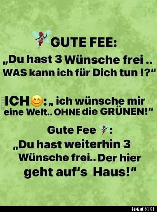 GUTE FEE: "Du hast 3 Wünsche frei... WAS kann ich für Dich.." - Lustige Bilder | DEBESTE.de