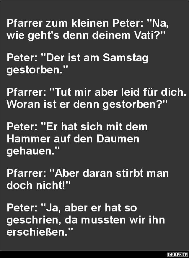 Pfarrer zum kleinen Peter.. - Lustige Bilder | DEBESTE.de