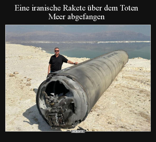 Eine iranische Rakete über dem Toten Meer abgefangen.. - Lustige Bilder | DEBESTE.de
