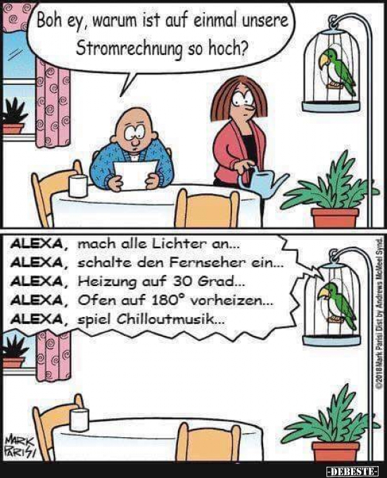 Boh ey, warum ist auf einmal unsere Stromrechnung so hoch? - Lustige Bilder | DEBESTE.de