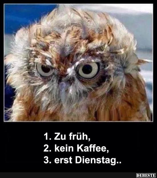 Zu früh, kein Kaffee, erst Dienstag.. - Lustige Bilder | DEBESTE.de